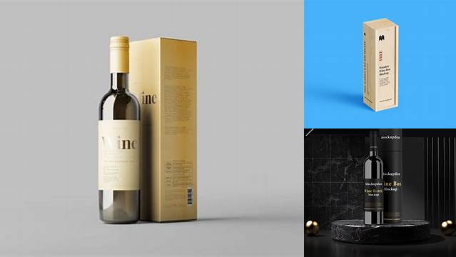 7192+ Wine Box Mockup Download Free