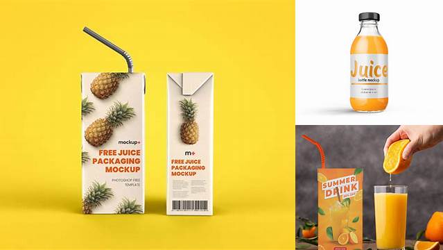 7201+ Juice Packaging Mockup Free Creative Design Resource