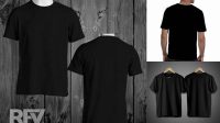 7204+ Mockup Kaos Hitam Polos Depan Belakang Free Graphic Resource