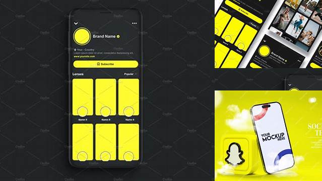 7204+ Snapchat Mockup Psd Easy Editable