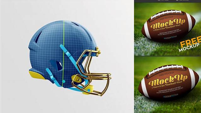 7208+ American Football Mockup Free Fully Layered PSD Freebie