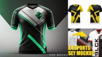 7213+ Jersey Esport Mockup Easy Editable