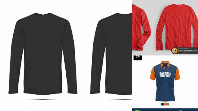 7236+ Mockup Kaos Panjang Cdr Smart Layer PSD