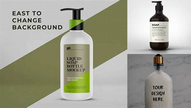 724+ Soap Bottle Mockup For Free Download