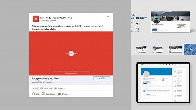 7240+ Free Mockup Linkedin Easy-to-Use PSD Template