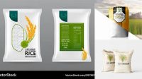 7241+ Rice Packaging Mockup Free Download Editable Design File