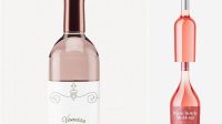 7241+ Rose Wine Bottle Mockup Free Free PSD