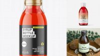 7249+ Syrup Bottle Mockup PSD Download