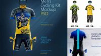 7265+ Cycling Kit Mockup Stylish Free PSD