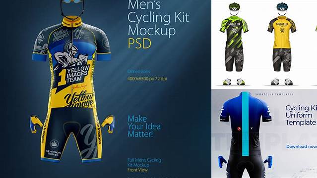 7265+ Cycling Kit Mockup Stylish Free PSD