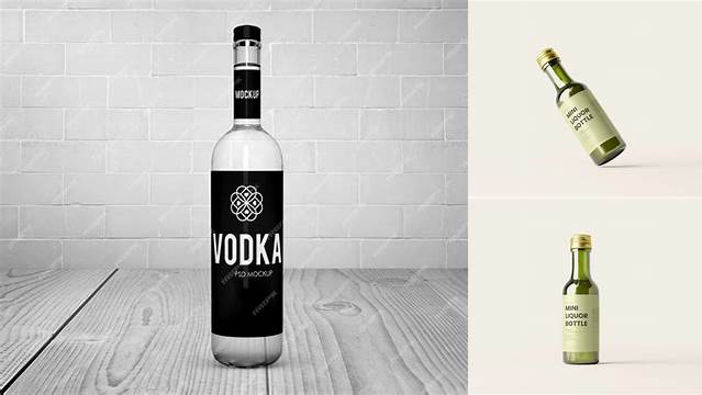 7265+ Liquor Bottle Mockup Free Include TIFF