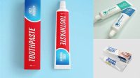 7265+ Toothpaste Mockup Free Easy to Use PSD