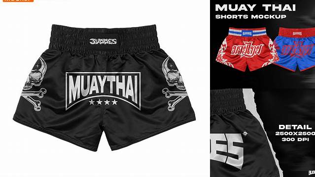 7267+ Muay Thai Shorts Mockup Versatile PSD Mockup File