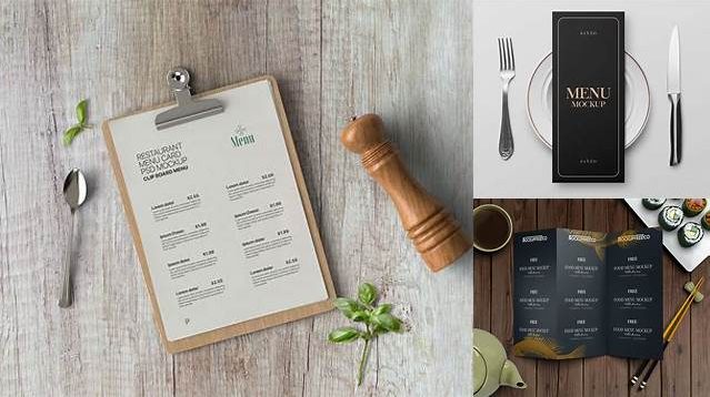 7268+ Restaurant Menu Mockup Psd Free PSD Download