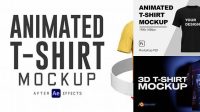 7271+ T-shirt Animated Mockup Free Include TIFF