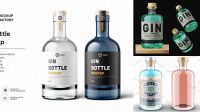 7272+ Gin Bottle Mockup Free Download Best for Showcase