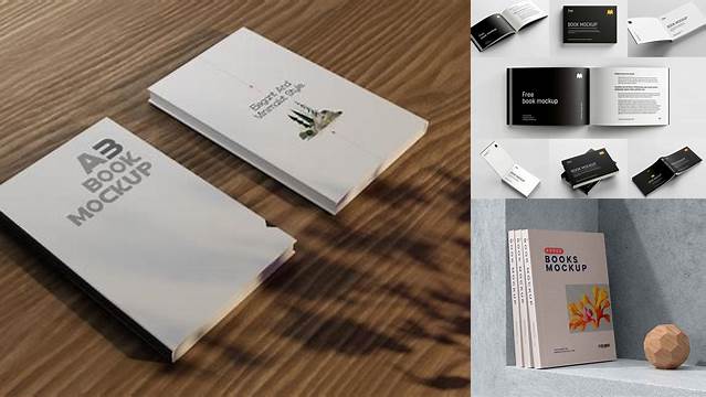 7275+ A3 Book Mockup PSD Download