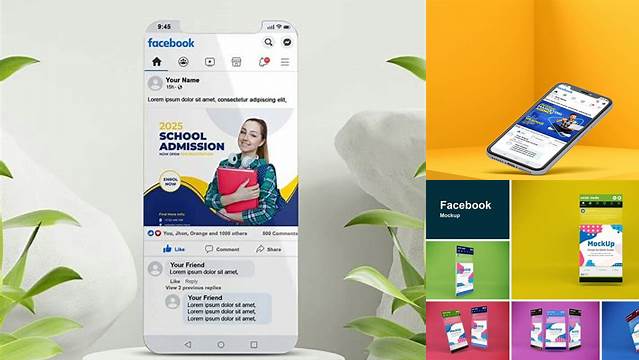 7276+ Facebook Carousel Mockup Psd 2020 PSD Free Download