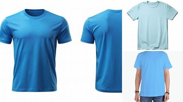 7279+ Mockup Kaos Biru Muda Digital Download