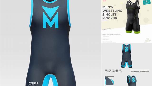 7283+ Wrestling Singlet Mockup PSD Free Download