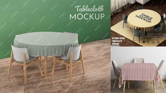 7290+ Tablecloth Mockup Free Psd Free PSD