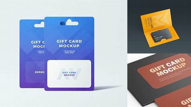 7295+ Gift Card Mockup Editable and Customizable PSD