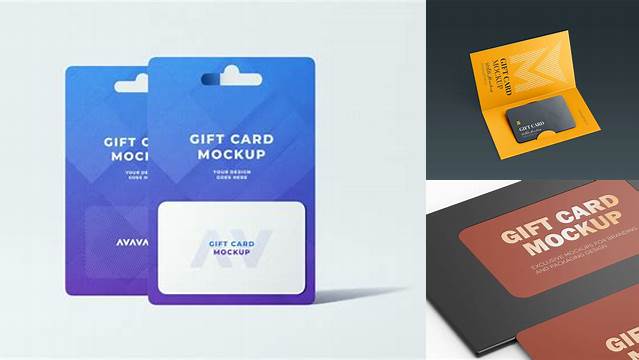 7295+ Gift Card Mockup Editable and Customizable PSD