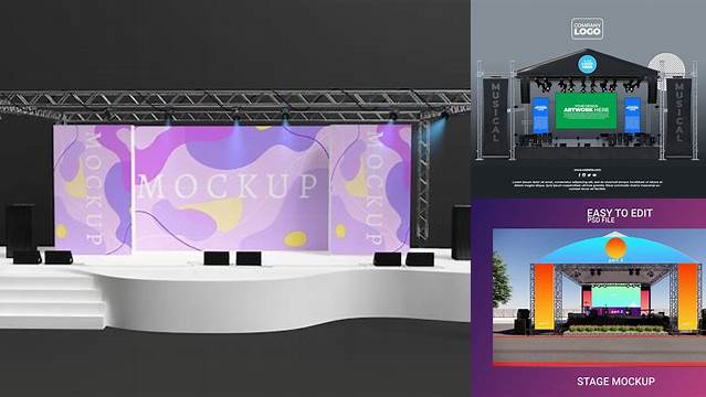 7306+ Stage Mockup Free Advanced Editable PSD