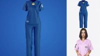 731+ Medical Uniform Mockup Hight Resolution