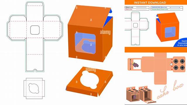 7310+ Square Cake Box Template High-Quality Editable PSD