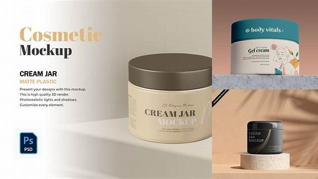 7311+ Cream Jar Mockup Free PSD for Creative Projects