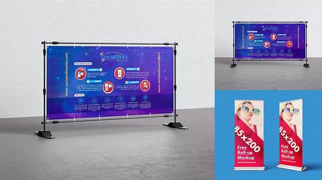 7322+ Banner Stand Mockup Psd PSD Free Download