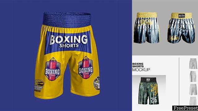 7327+ Boxing Shorts Mockup Free PSD for Designers