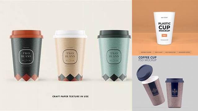 7335+ Eco Cup Mockup High-Quality Creative PSD