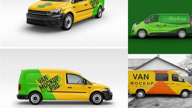 7336+ Panel Van Mockup Free Graphic Design Resource