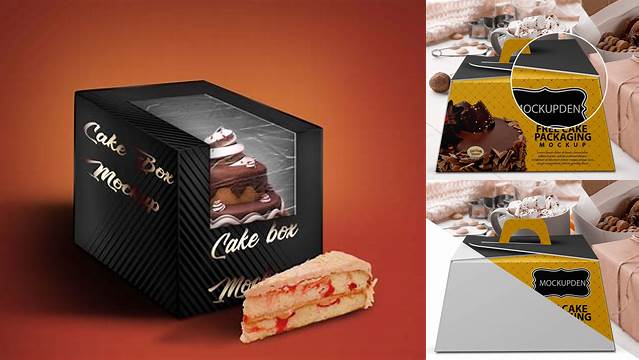 734+ Cake Box Mockup For Free Download