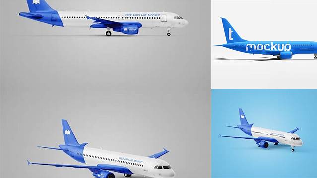 7360+ Airplane Free Mockup Best for Showcase