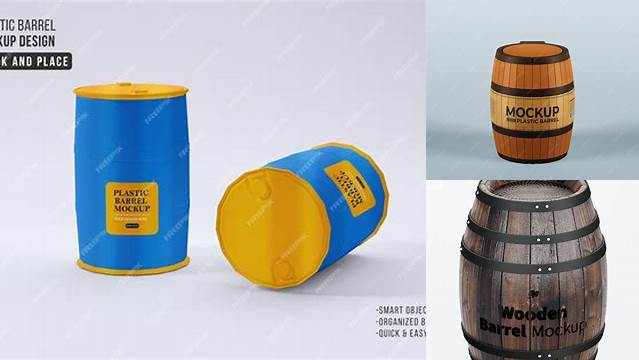 7384+ Barrel Mockup Easy Editable