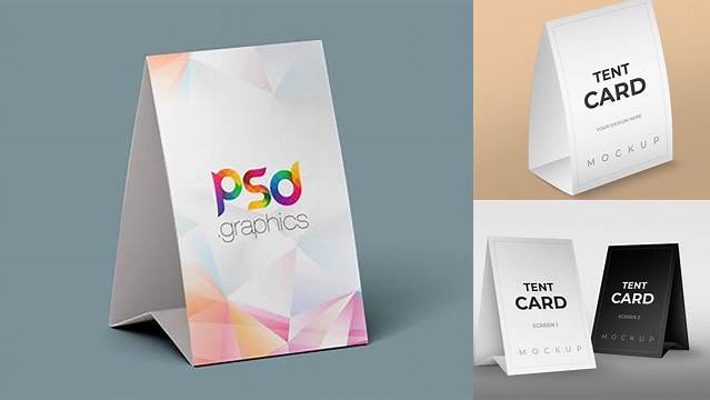 7395+ Tent Card Mockup PSD Download