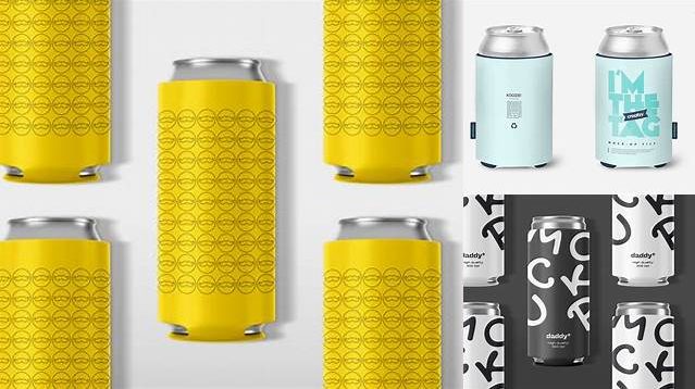 7406+ Koozie Mockup Free Stylish Free PSD