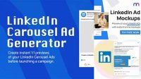 7410+ Linkedin Ad Mockup Generator Layered PSD File