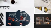 7437+ Album Cover Mockup Smart Layer PSD