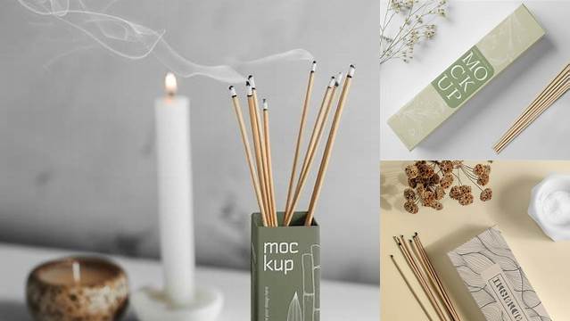 7438+ Incense Stick Mockup PSD Download