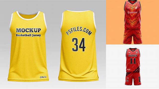 7454+ Download Mockup Jersey Basketball Gratis Premium PSD Freebie