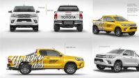 7460+ Toyota Hilux Mockup Creative PSD Resources