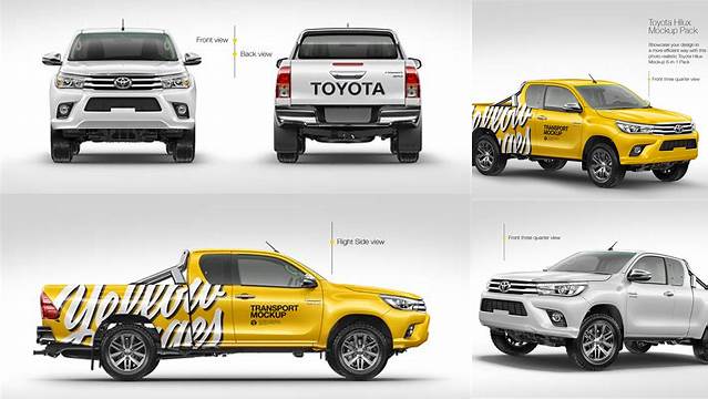 7460+ Toyota Hilux Mockup Creative PSD Resources