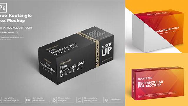 7470+ Rectangle Box Mockup Free Download Include TIFF