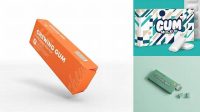 7471+ Gum Packaging Mockup Easy Editable