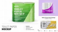 7482+ Toilet Paper Mockup Free Stylish PSD for Free