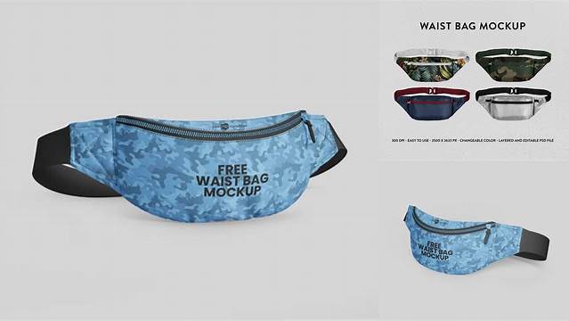 7483+ Waist Bag Mockup Free Free PSD Mockup Resource